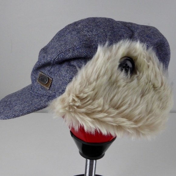 Duluth Trading Fair Isle Ear Flap Fur Cap Hat NWT - Picture 6 of 8